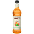 Monin Natural Zero Peach Syrup, 1 Liter