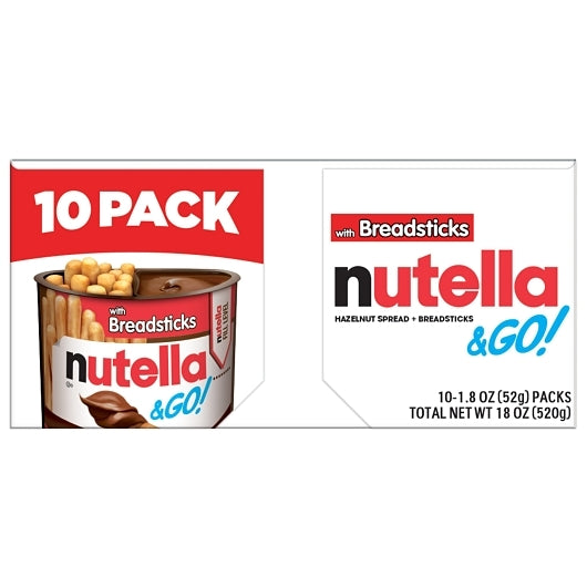 Nutella & Go Hazelnut Spread With Breadsticks, 18 Ounce