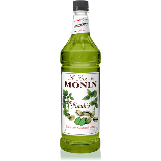 Monin Pistachio 4 Pack 1 Liter, 1 Liter