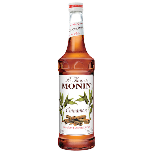 Monin Cinnamon Flavor Syrup, Glass, 750 Milliliter