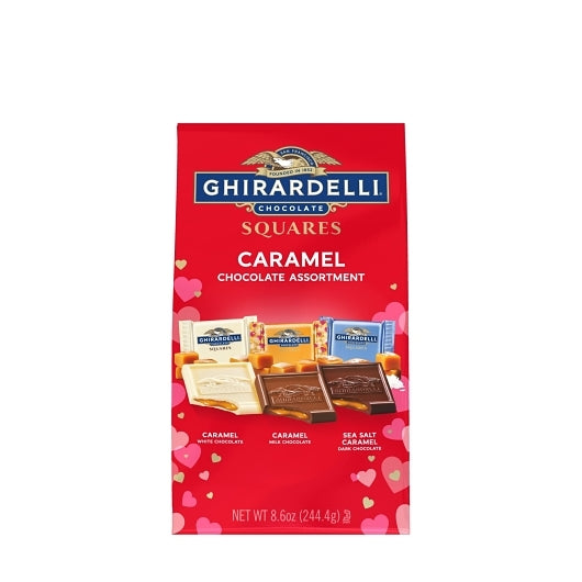 Ghirardelli Chocolate Caramel Squares Assortment Large Bag, 0.57 Pound