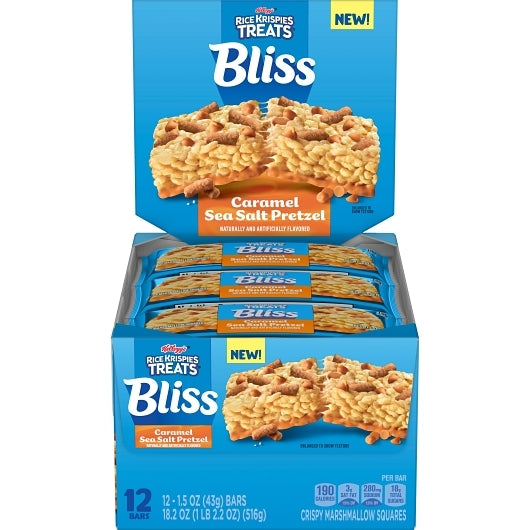 Kellogg's Caramel Pretzel Rice Krispies Bliss Treats Squares, 1.5 Ounce