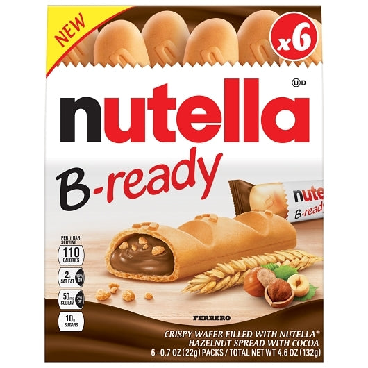 Nutella B-Ready Wafer, 4.6 Ounce