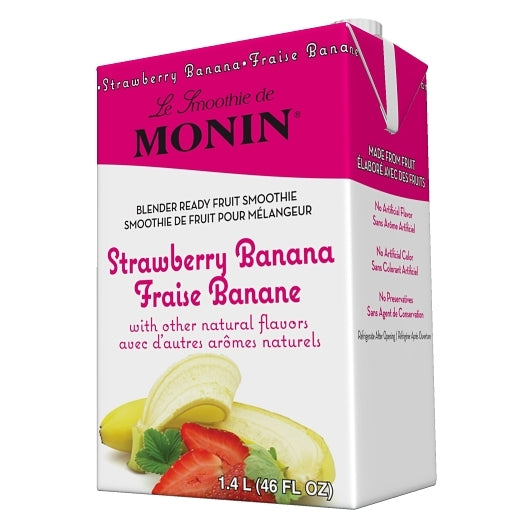 Monin Strawberry Banana Smoothie, 46 Fluid Ounce