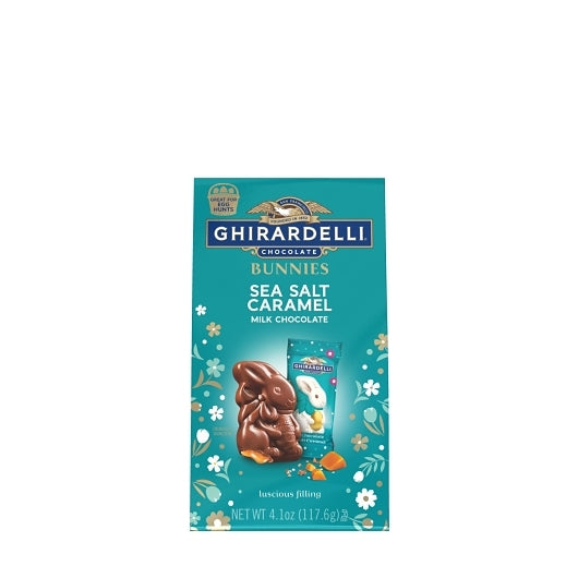 Ghirardelli Milk Chocolate Sea Salt Caramel Bunnies Bag, 0.256 Pound
