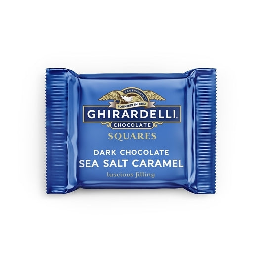 Ghirardelli Dark Chocolate Sea Salt Caramel Square, 0.03 Pound
