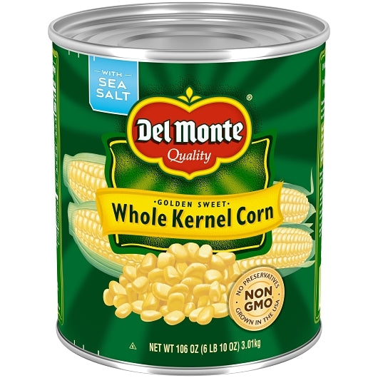 Del Monte Whole Kernel Corn, 106 Ounce