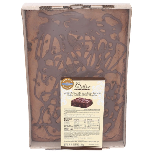 Bistro Collection Double Chocolate Decadence Brownie, 55 Ounce