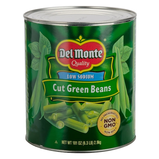 Del Monte Cut Green Beans, 101 Ounce
