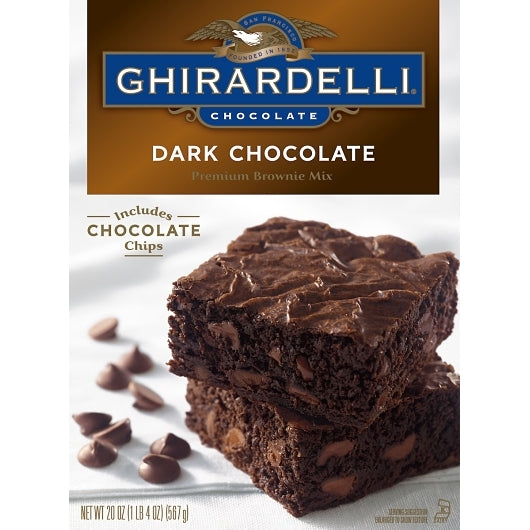 Ghirardelli Dark Chocolate Brownie Mix, 20 Ounce