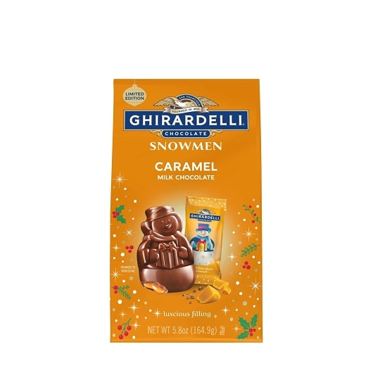 Ghirardelli Milk Chocolate Caramel Snowmen, 0.36 Pound
