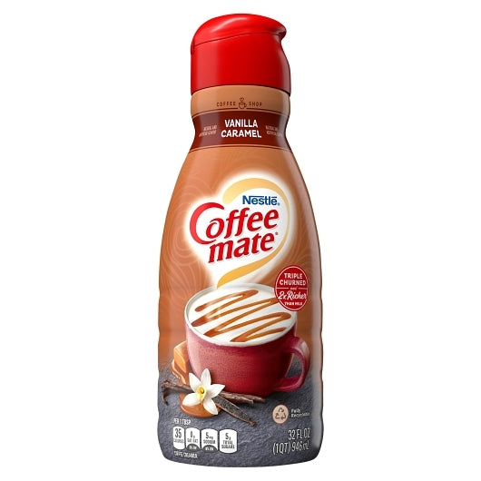 Coffee Mate Liquid Vanilla Caramel, 32 Fluid Ounce