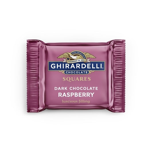 Ghirardelli Dark & Raspberry Chocolate Squares, 0.03 Pound