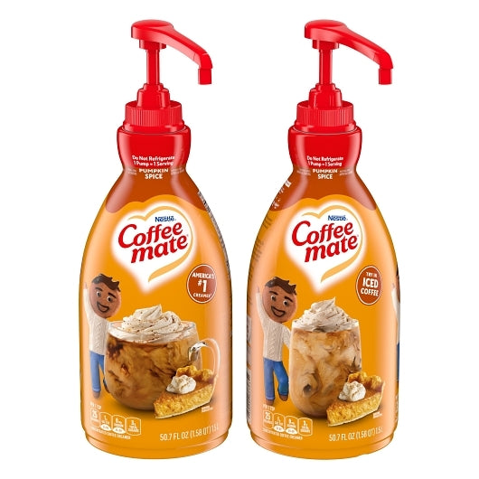 Coffee Mate Pumpkin Spice Pump Concentrate Liquid Creamer, 1.58 Quart