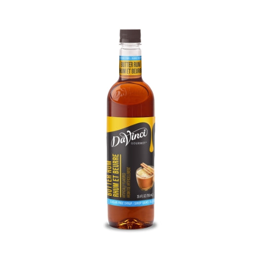 Davinci Gourmet Sugar Free Butter Rum Syrup, 750 Milliliter
