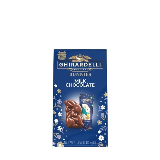 Ghirardelli Milk Chocolate Solid Bunnies Bag, 0.262 Pound