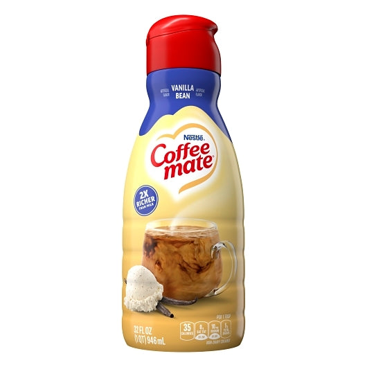 Coffee Mate Liquid Vanilla Bean Creamer, 32 Fluid Ounce