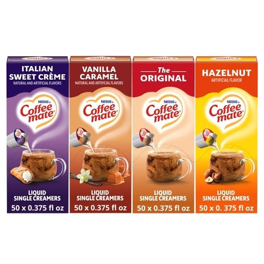 Coffee Mate Variety Liquid Portion Cups, 0.374 Fluid Ounce